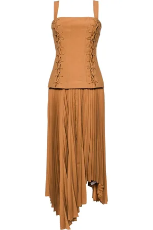 Acler Lace-up detailing dress