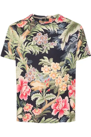 Etro Floral-print lyocell T-shirt