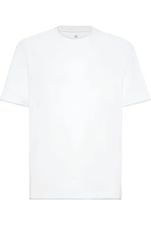 Brunello Cucinelli Double-layer cotton T-shirt