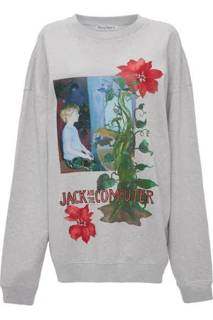 J.W.Anderson Graphic-print organic cotton sweatshirt