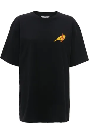 J.W.Anderson Logo-embroidered organic cotton T-shirt