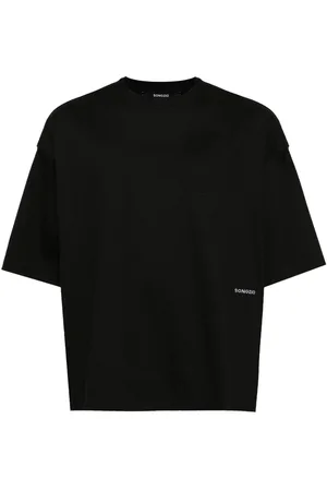 SONGZIO Logo-embroidered panel-detail T-shirt