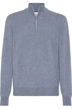Brunello Cucinelli Zip-fastening cashmere polo shirt