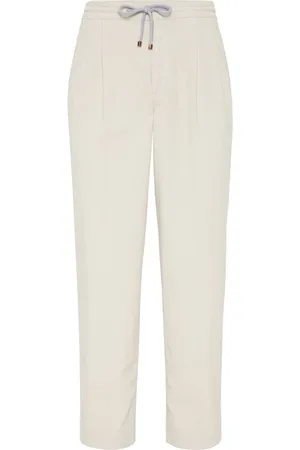 Brunello Cucinelli Pleat-detailing cotton trousers