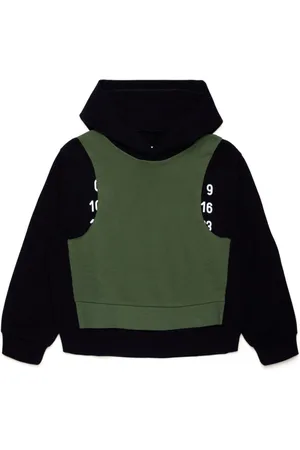Maison Margiela Layered cotton hoodie