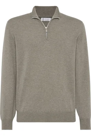 Brunello Cucinelli Zip-fastening cashmere polo shirt