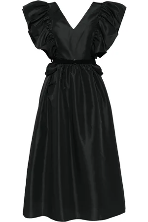Saiid Kobeisy Ruffled taffeta midi dress