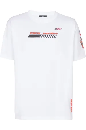 Balmain Racing cotton T-shirt