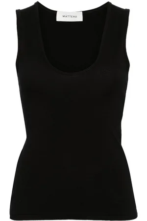 MATTEAU U-neck jersey tank top
