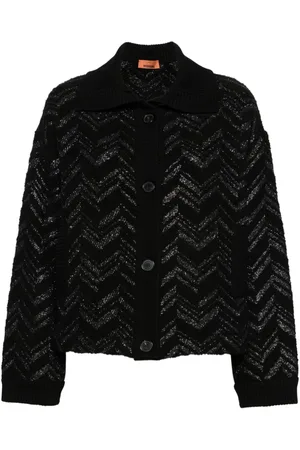 Missoni Zigzag-woven lurex-detailed cardigan