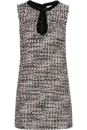 Self-Portrait Paillette-embellished bouclé dress