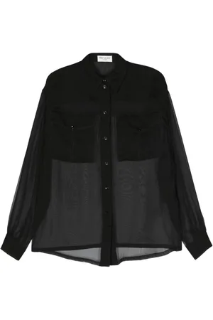 Saint Laurent Semi-sheer silk shirt
