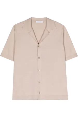 Cruciani Short-sleeve fine-knit shirt
