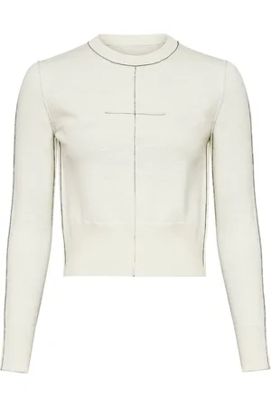 Maison Margiela Contrasting-border crew-neck jumper