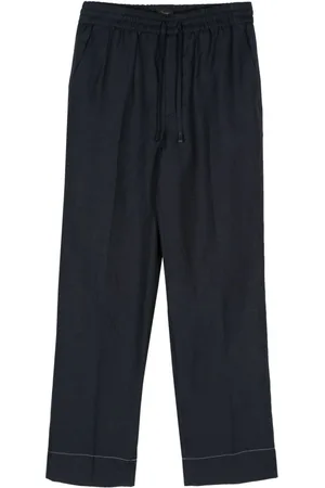 BRIONI Linen straight trousers