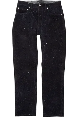 Purple Brand Leather straight-leg trousers