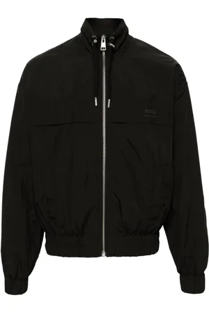 Ami Logo-print zip-up windbreaker