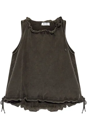 The Attico Drawstring cotton tank top