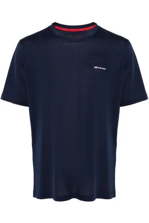 Kiton Logo-embroidered cotton T-shirt
