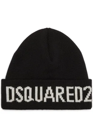Dsquared2 Intarsia-logo wool beanie