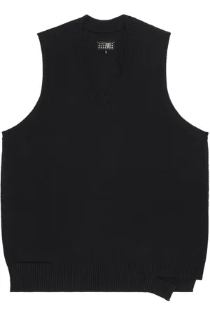 Maison Margiela Distressed-effect gauge-knit dress