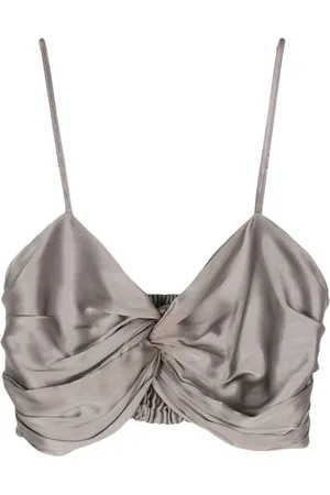 Simonetta Martina silk cropped top