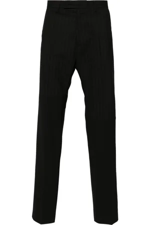 Maison Margiela Panelled pinstripe tailored trousers