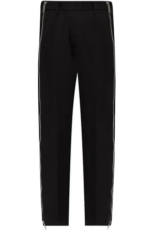 Dsquared2 Side zip-up virgin wool trousers