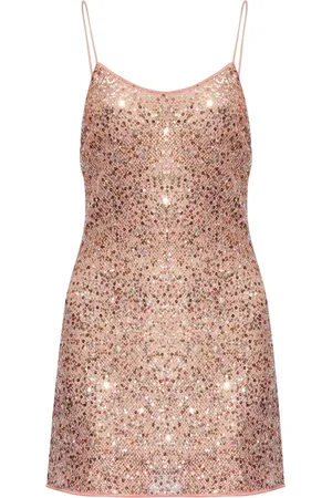 Oseree Sequin-embellished mini dress