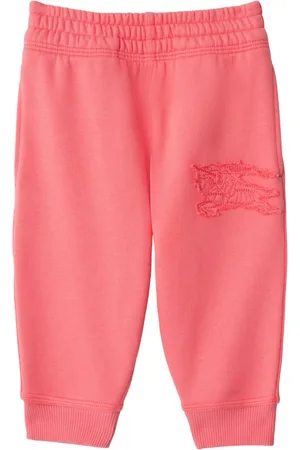 Burberry EKD-appliqué cotton track pants