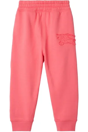 Burberry Equestrian Knight cotton track pants