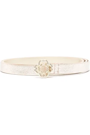 Maje Clover slim leather belt