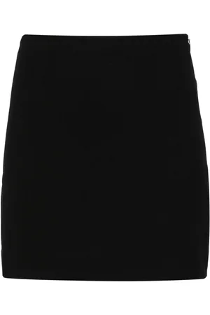 MATTEAU A-line crepe miniskirt