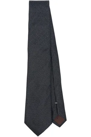 CANALI Patterned-jacquard silk tie