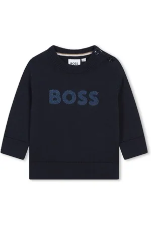HUGO BOSS Terry-cloth logo jumper