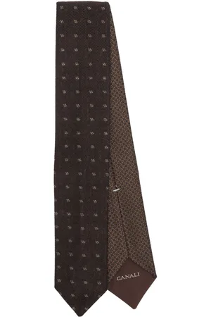 CANALI Patterned-jacquard tie