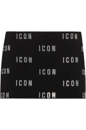 Dsquared2 Crystal-logo mini skirt