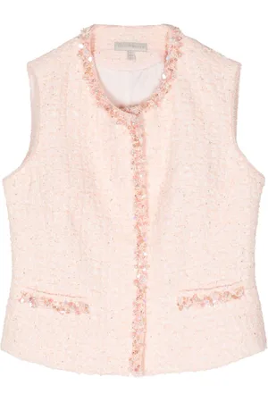 SHIATZY CHEN Beaded-trim tweed vest