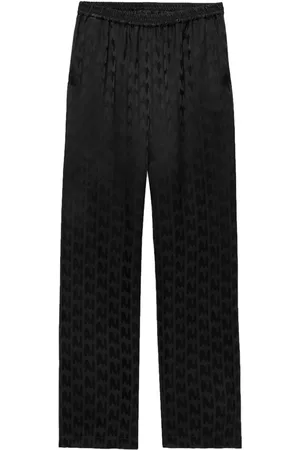 Msgm Elasticated-waist straight-leg trousers