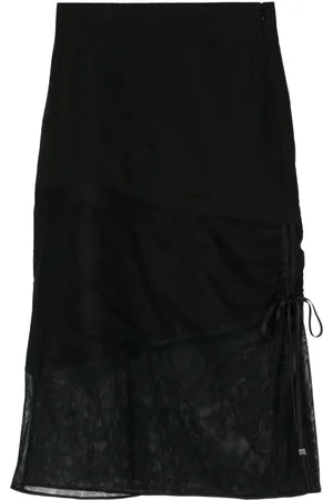 SHIATZY CHEN Panelled wool midi skirt