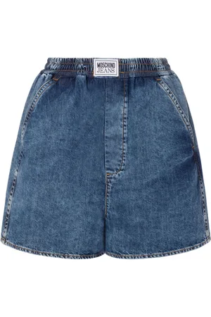 Moschino Elasticated-waistband denim shorts