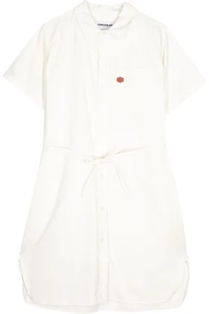 Chocoolate Tied-waist cotton shirtdress