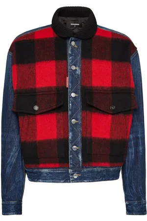 Dsquared2 Check-print denim jacket