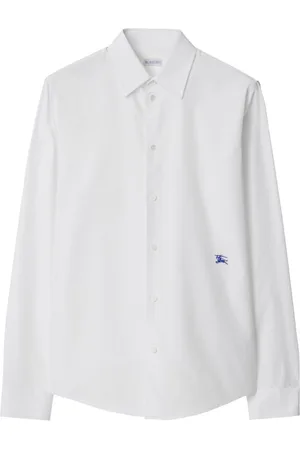 Burberry EKD-embroidered cotton shirt