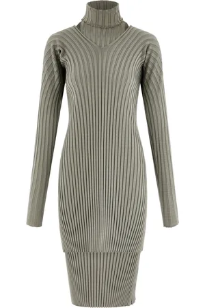Salvatore Ferragamo Layered ribbed-knit dress