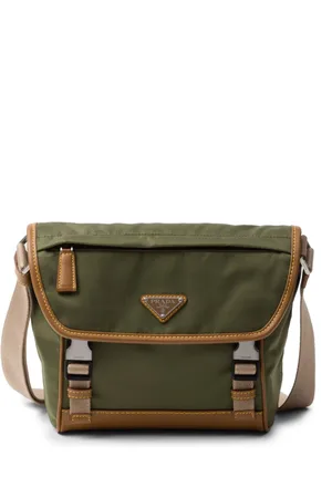 Prada Re-Nylon triangle-logo messenger bag
