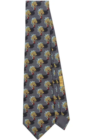 Hermès 2000s graphic-print silk tie