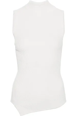 Totême Almaz asymmetric ribbed tank top