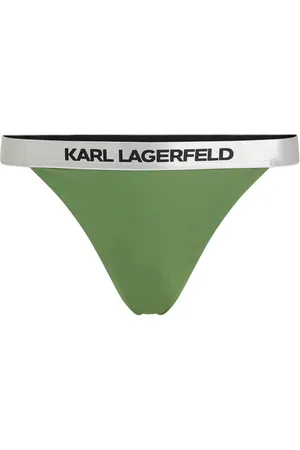 Karl Lagerfeld Logo-waistband bikini bottoms