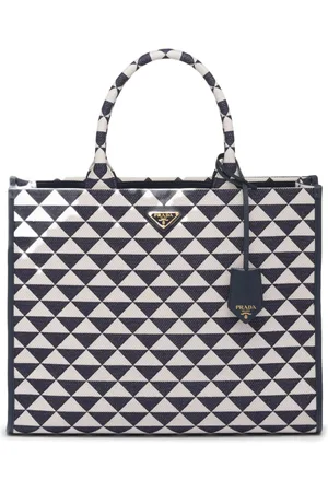 Prada Large Symbole leather tote bag